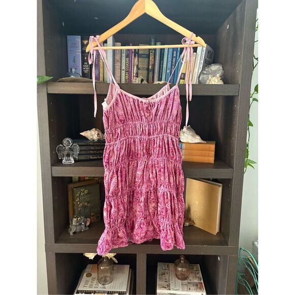 NWT For Love & Lemons Felicity Pink Mini Dress Size Small - Picture 5 of 9